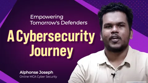 Alphonse Joseph, Online MCA Cyber Security