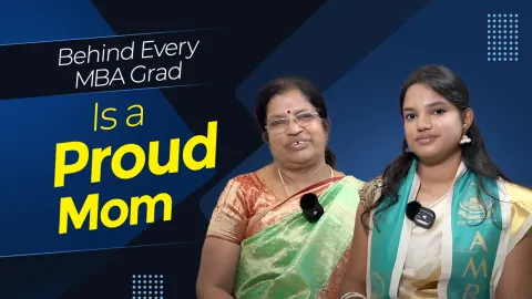 Jayalakshmi's heartfelt journey as a proud mother in her child's MBA Finance adventure