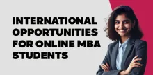 International Opportunities for Online MBA Students 
